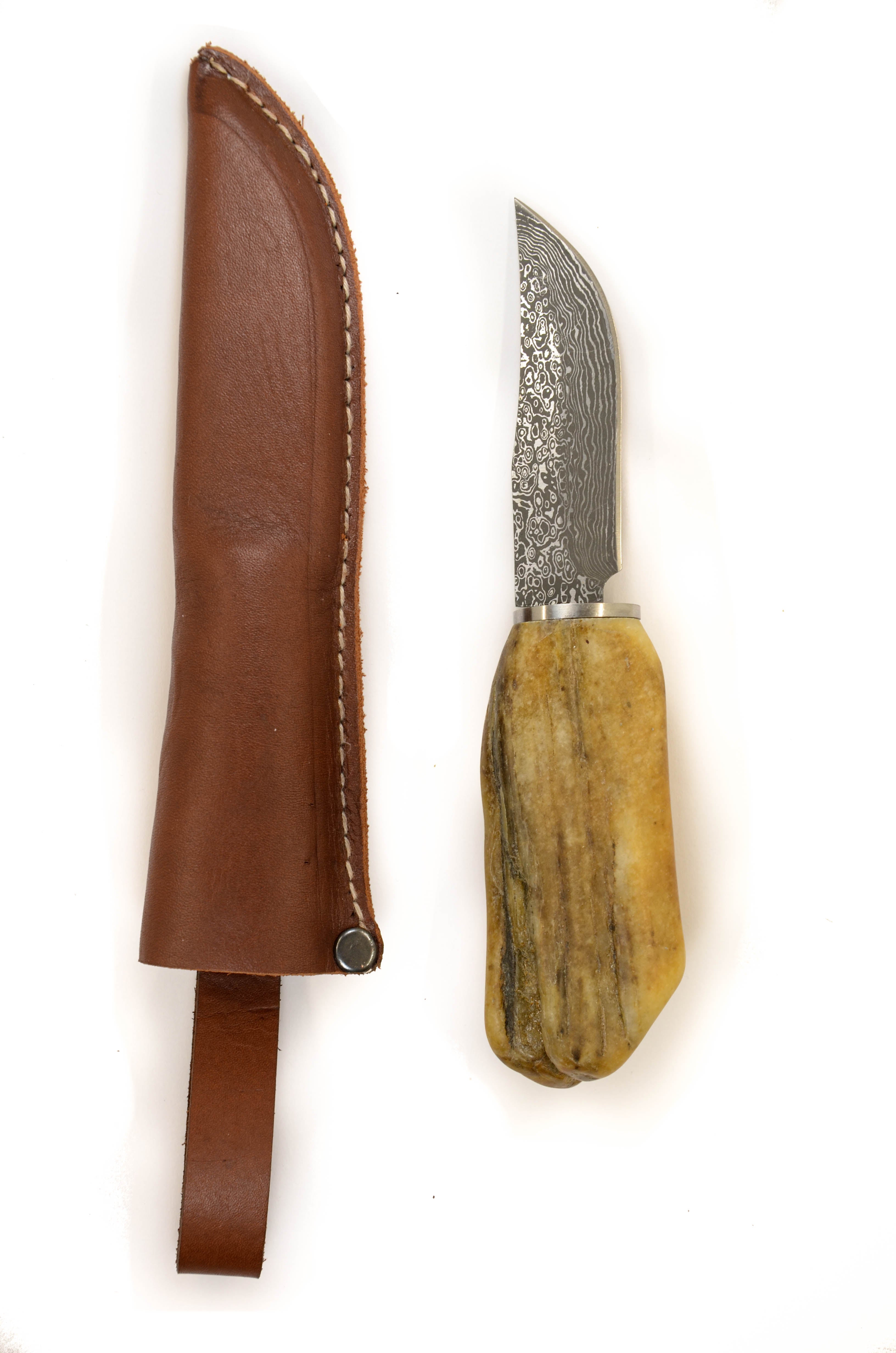 Messer mit Griff aus Donau Stein No 03